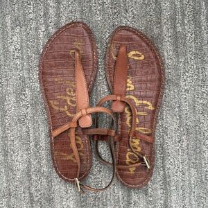 Sam Edelman Gigi Sandals, Tan, Size 7